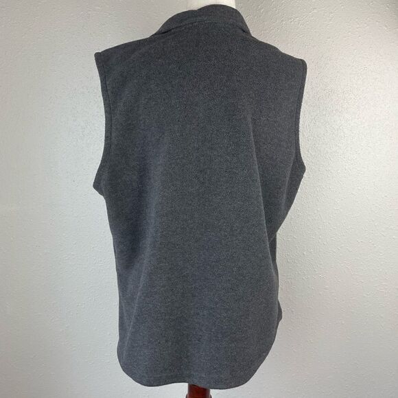 Columbia Gray Sleeveless Full Zip Fleece Vest Jacket Size XL EUC - Picture 4 of 6
